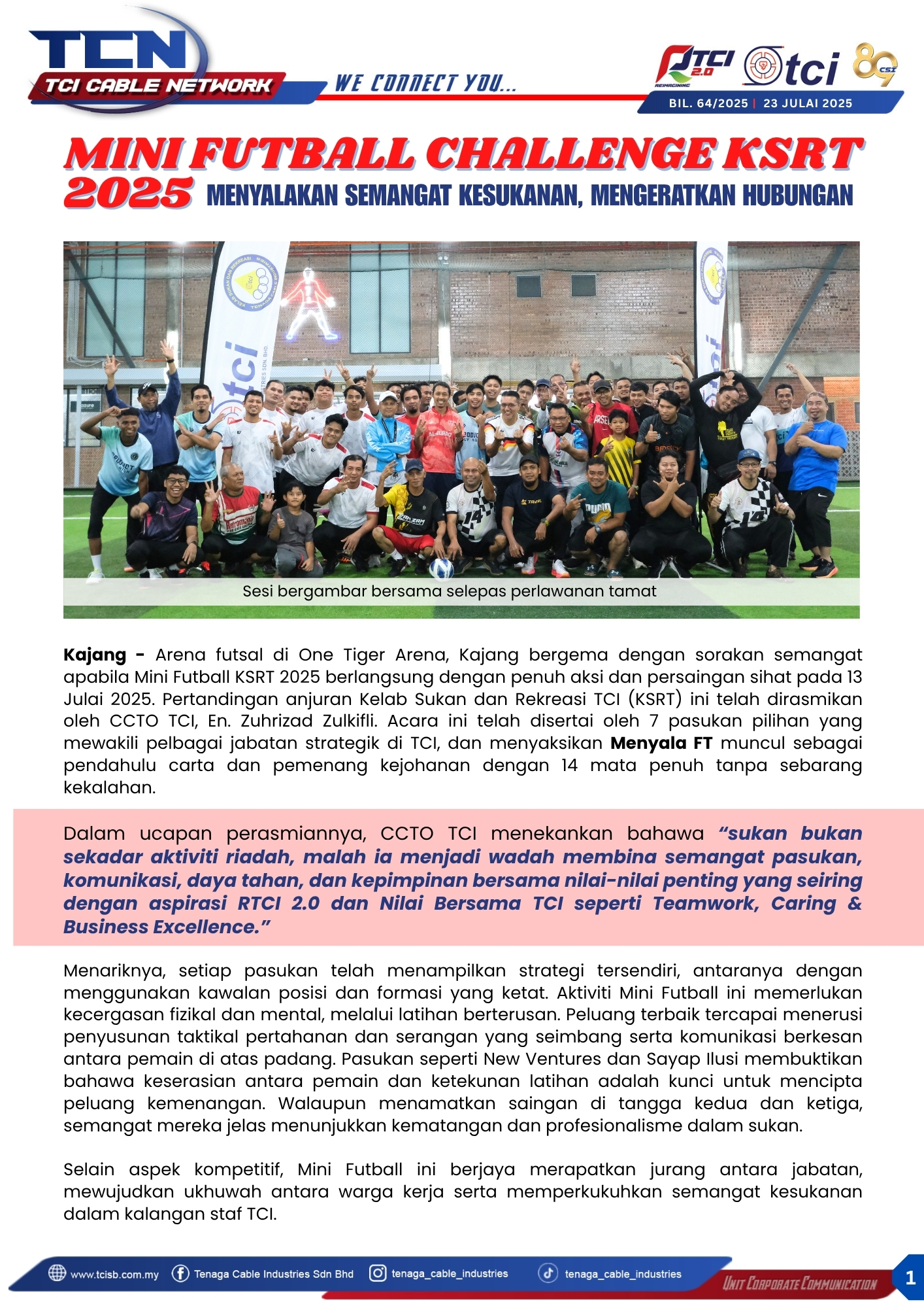 MINI FUTSAL CHALLENGE KSRT 2025