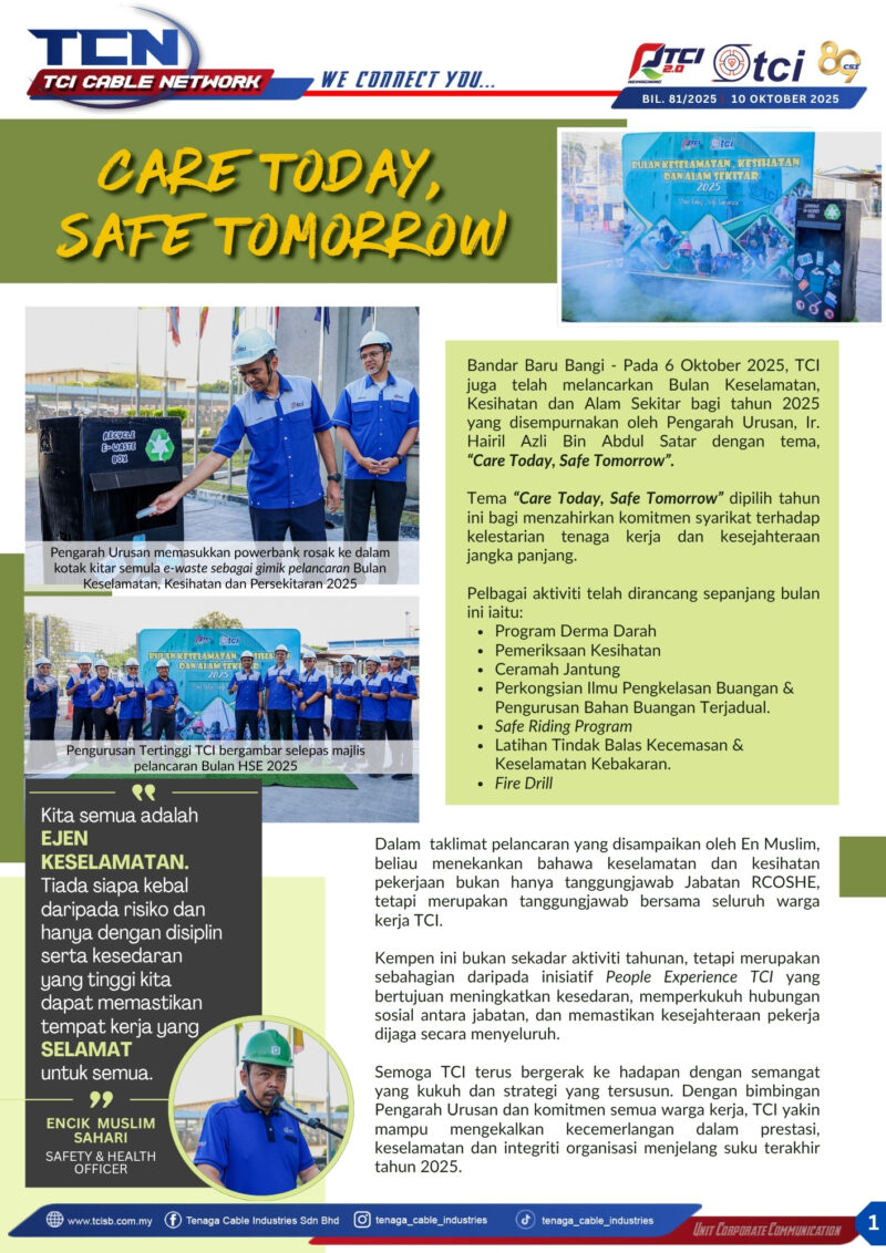 CARE TODAY, SAFE TOMORROW