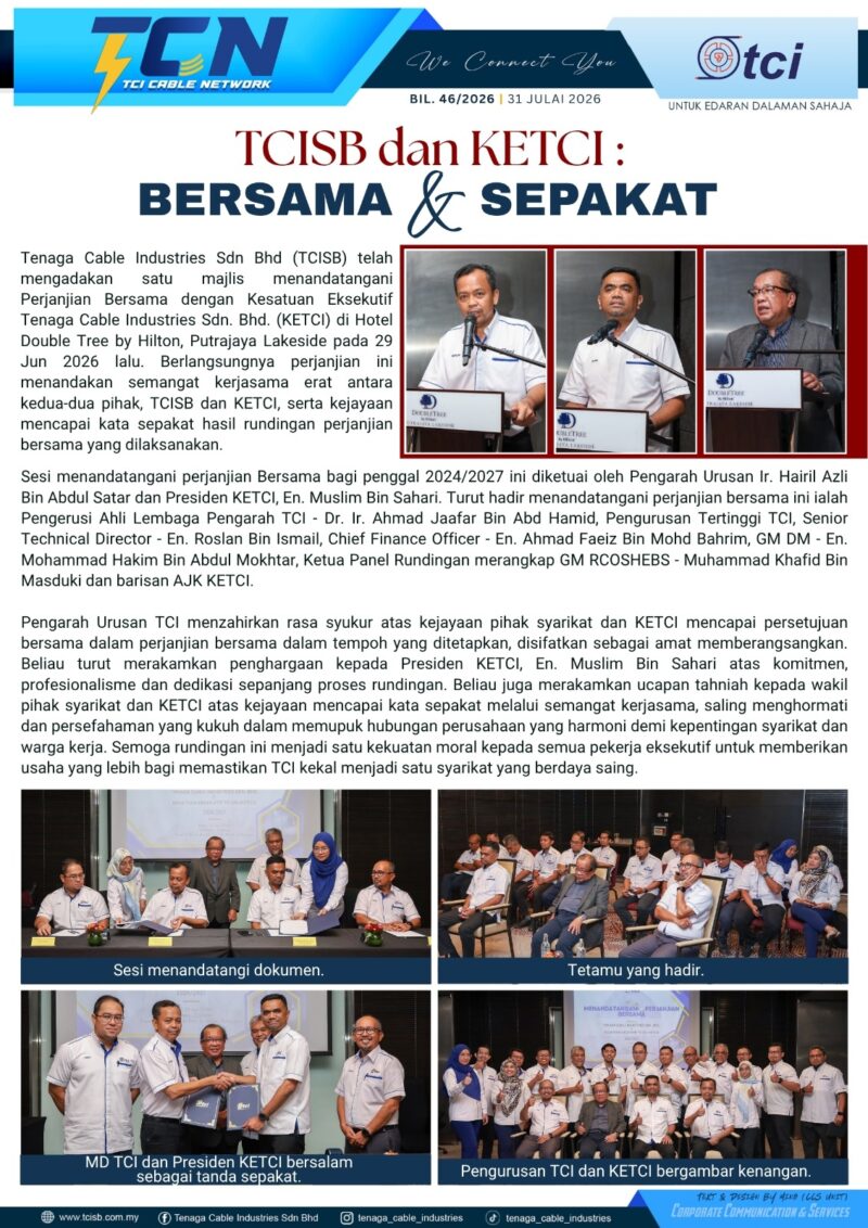 TCI DAN KETCI : BERSAMA & SEPAKAT